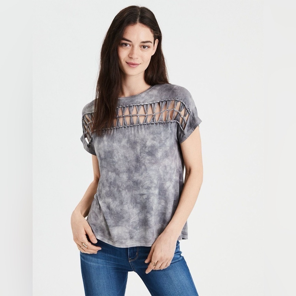 American Eagle Marble Short Sleeve Tee